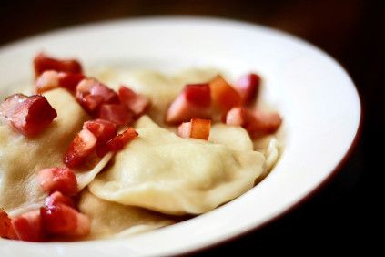 Pierogi ruskie z boczkiem