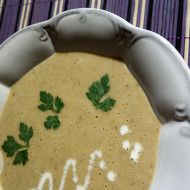 Zupa krem z borowików z sosem sojowym