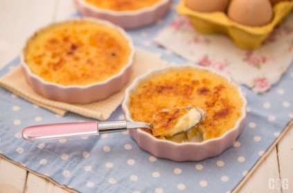 Creme brulee w różow